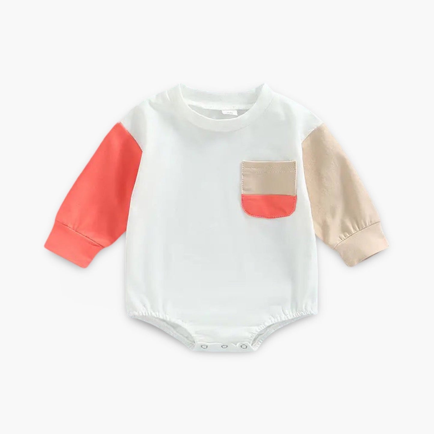 Contrast Baby Sweater Romper Lange Mouwen (Onesie) BabyEmpire