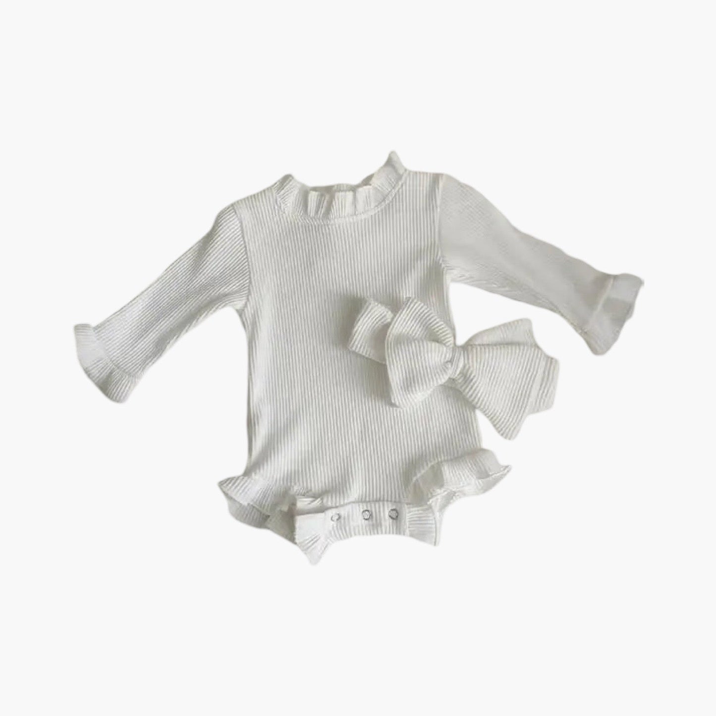 Geribbelde Romper - Haarband met Strik BabyEmpire