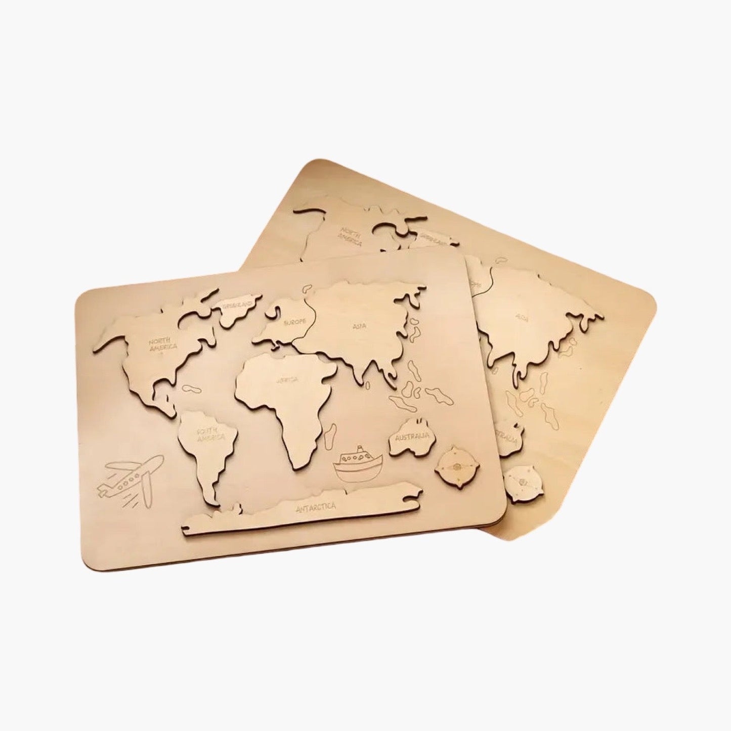 Houten Wereldkaart Puzzelbord BabyEmpire