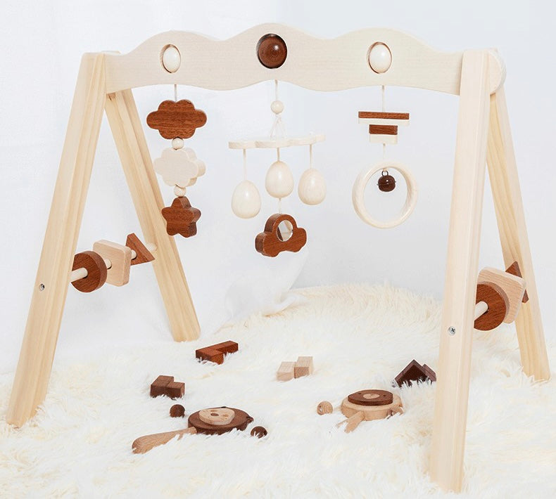 Houten Speelgym voor Baby's | Compleet Speelset speel mat