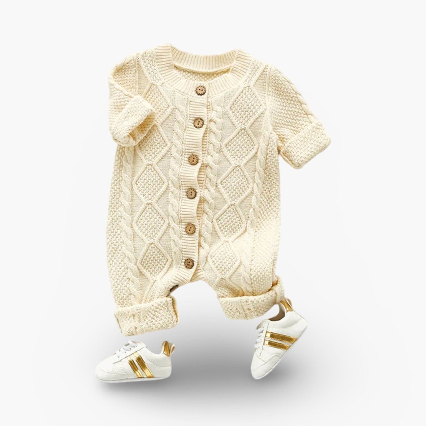 Gebreide Katoenen Baby Romper (Unisex) BabyEmpire