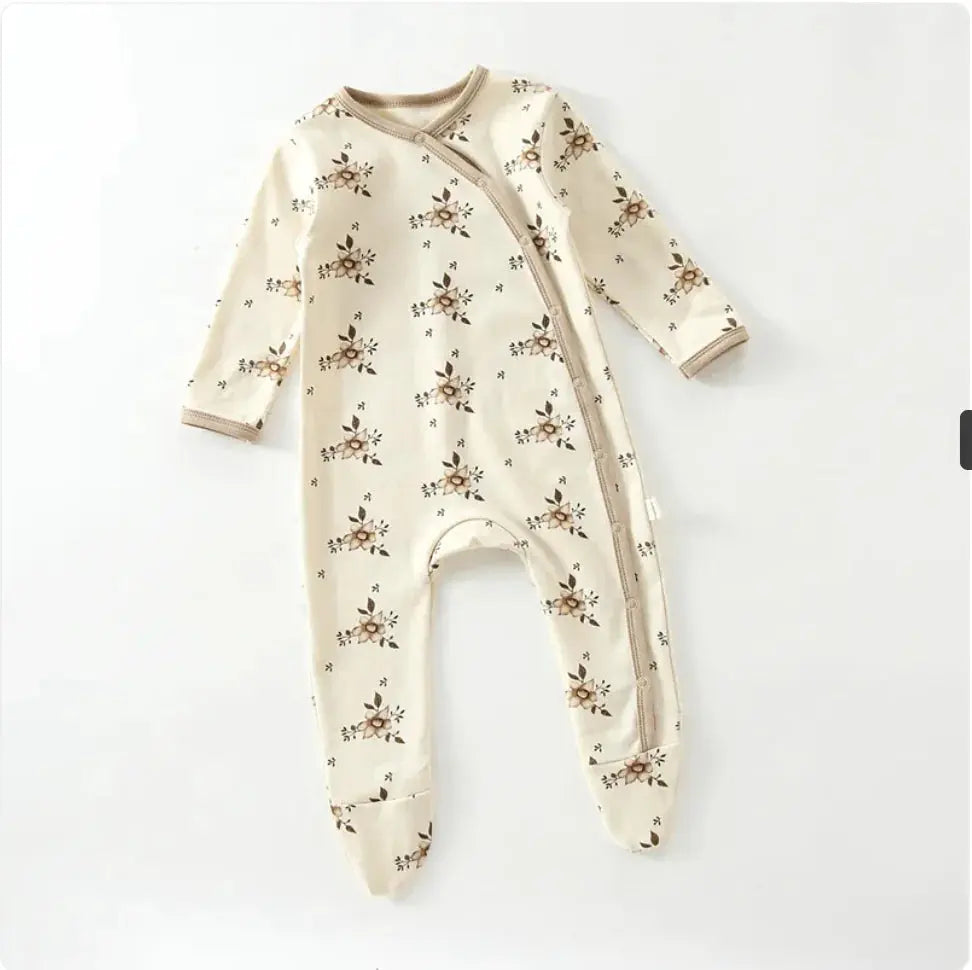 Unisex Baby Romper met Voetjes – Comfortabele Bodysuit voor Pasgeborenen - BabyEmpire