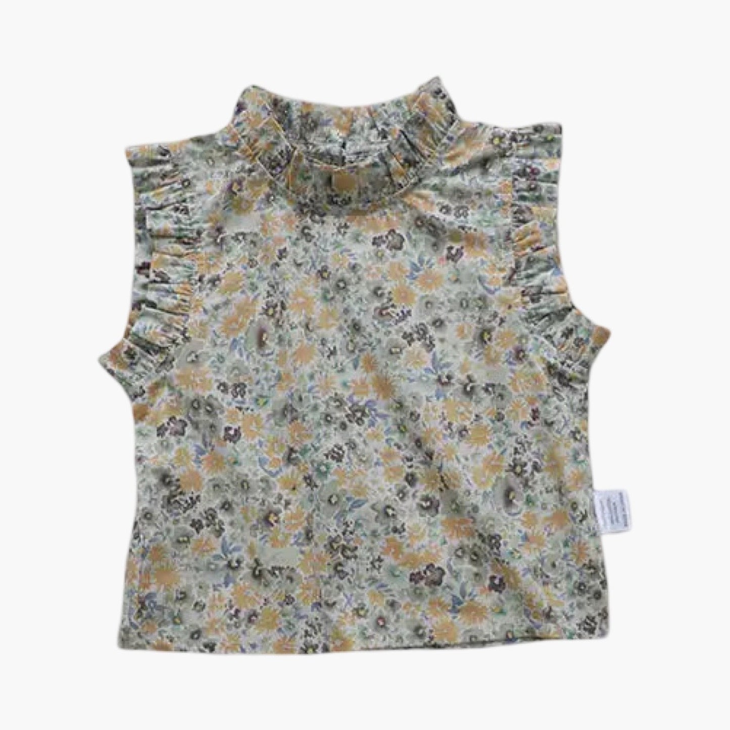 Retro Bloemenprint Top voor Peutermeisjes – BabyEmpire