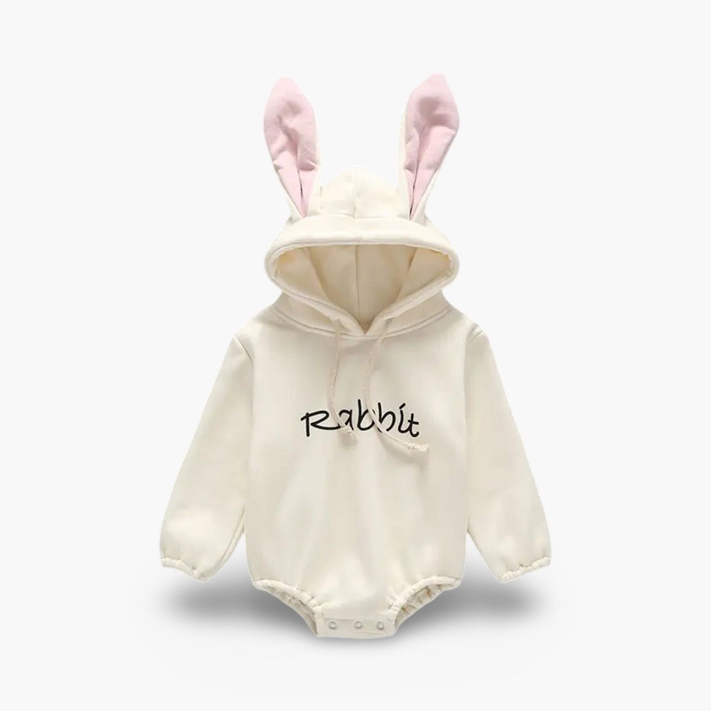 Zachte Baby Romper met Capuchon en Konijnenoren BabyEmpire