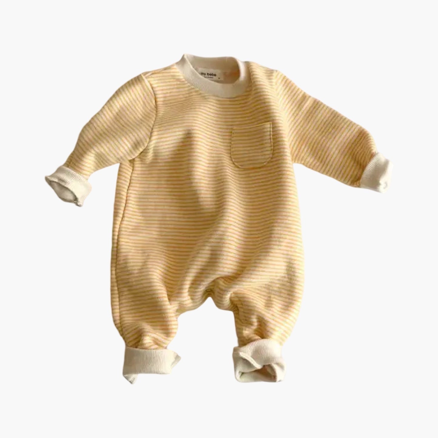 Gestreepte Jumpsuit geel