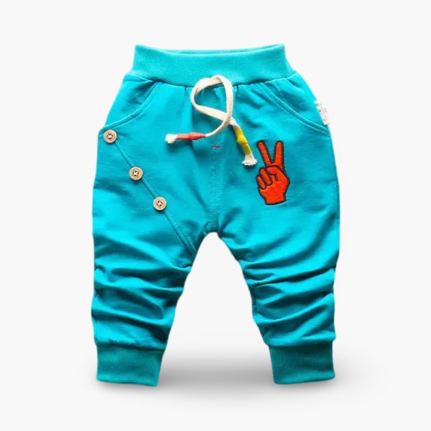 Luchtige Katoenen Speelbroek licht blauw