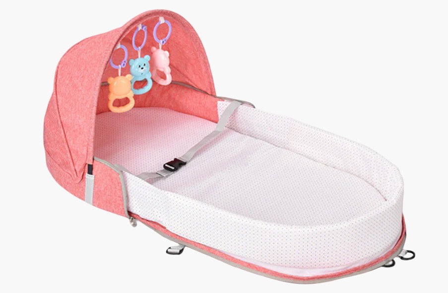Rood Draagbaar Reisbedje voor Baby’s – Baby bed BabyEmpire