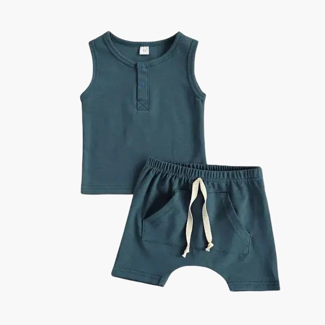 Zomer kleding Set – Peuter blauw