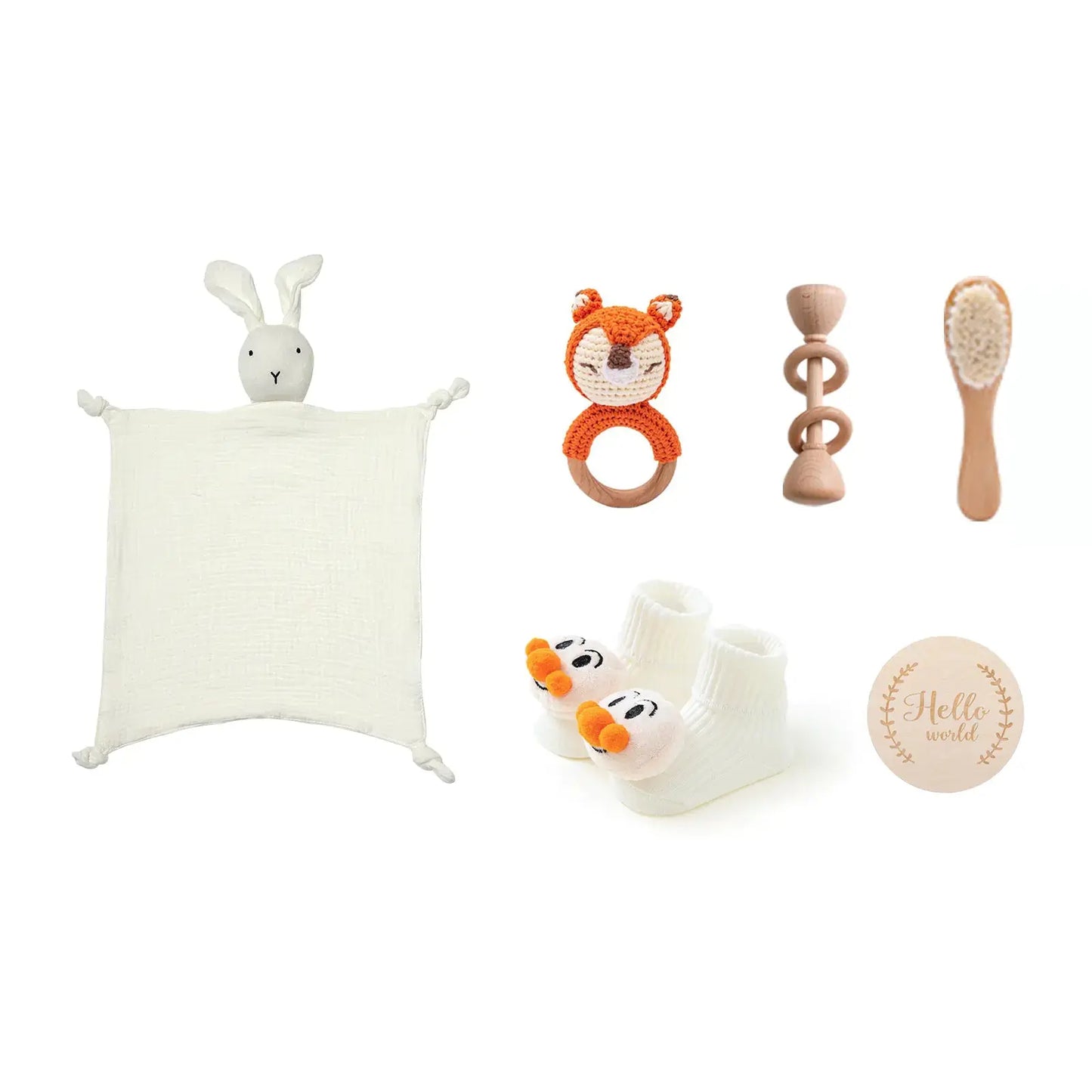 Geschenkset voor pasgeborenen met minimalistisch design en eco-details