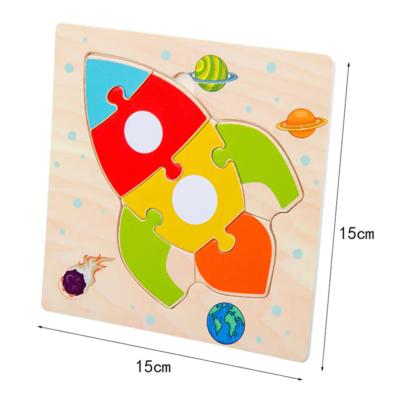 Houten 3D Puzzel voor Baby’s en Peuters BabyEmpire