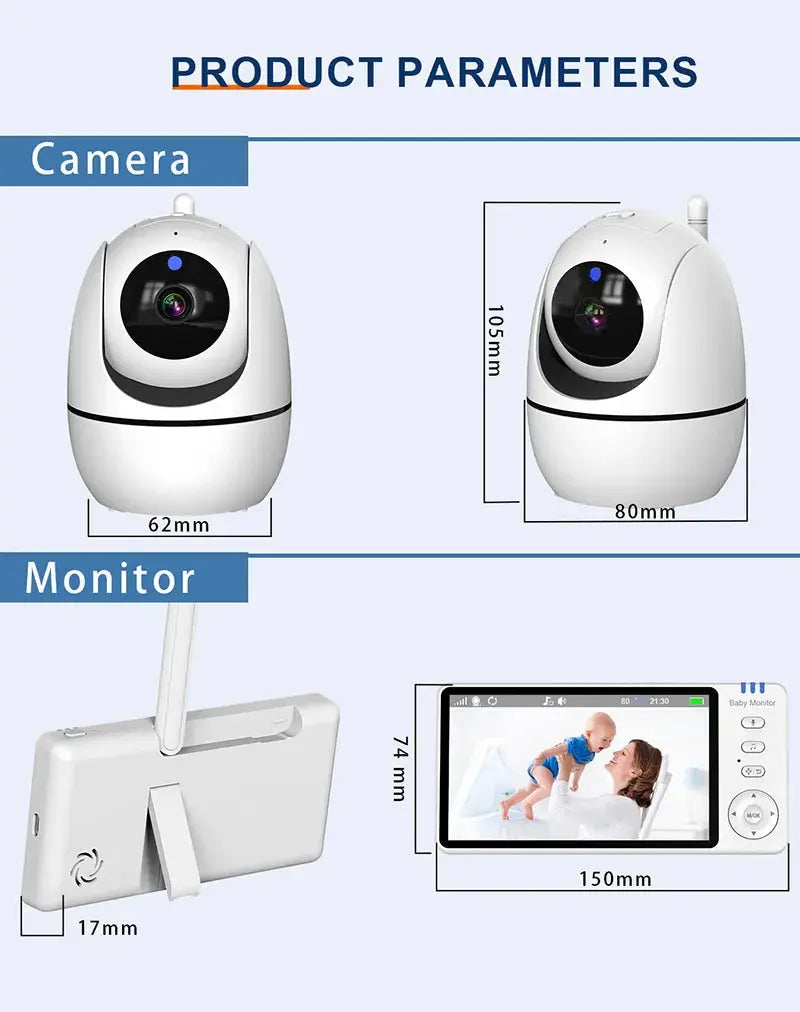 Draadloos Babyfoon Camera beeldscherm - BabyEmpire