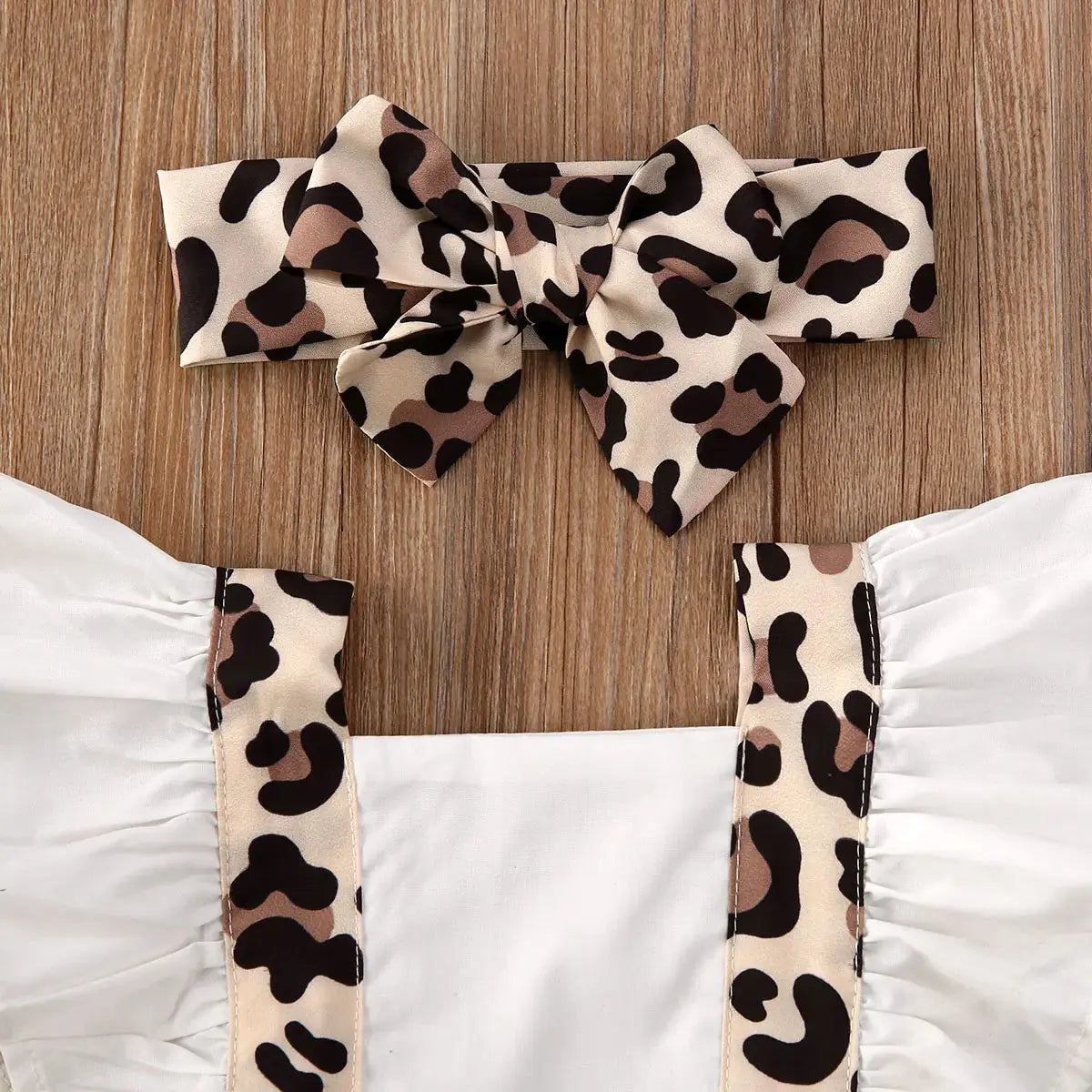BabyEmpire Luipaard Jumpsuit Set & Hoofdband - BabyEmpire