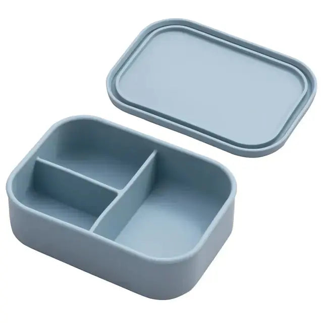 Siliconen Baby Voedingsset: Lekvrije, Magnetronbestendige Kom & Bord met Lunchbox Ontwerp BabyEmpire