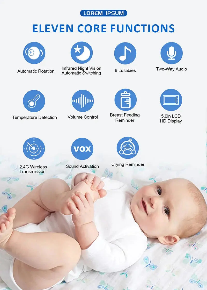 HD Draadloos Babyfoon met Camera - BabyEmpire
