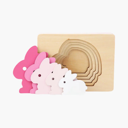 Houten 3D Dierenpuzzel – Van Klein naar Groot Leren Ordenen BabyEmpire