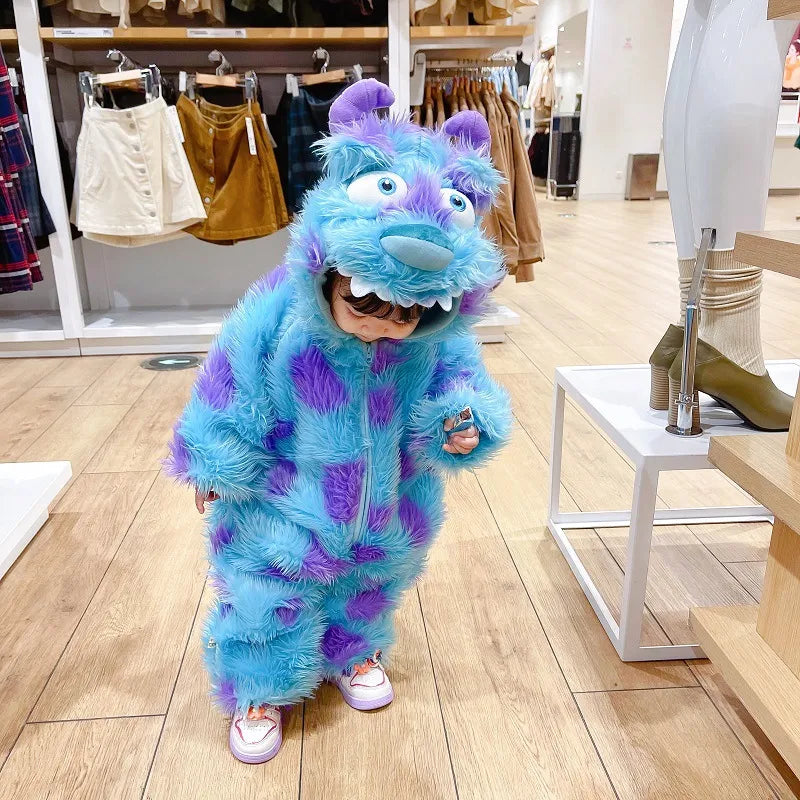 Cute Animal Baby Jumpsuit With Hooded Zipper BabyEmpire