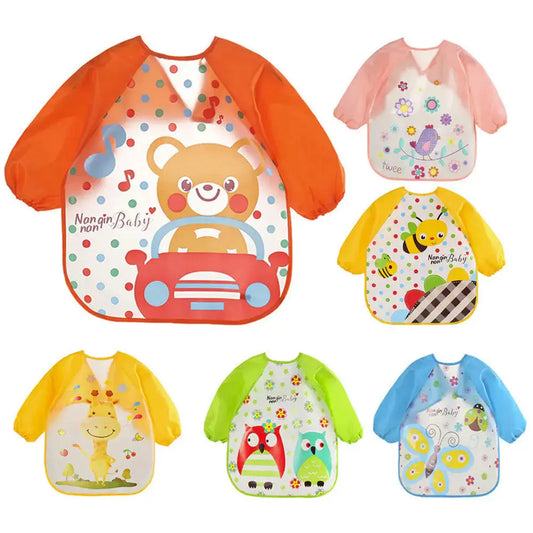 Waterdichte Cartoon Baby Slabbetjes & Boerdoekjes (3+1 Gratis) - BabyEmpire