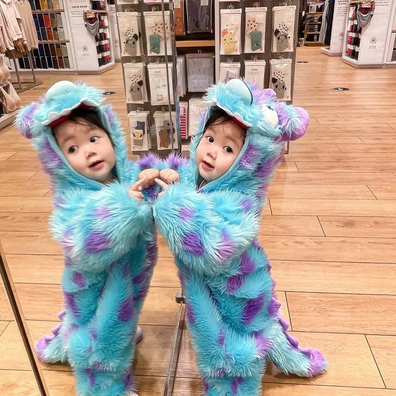 Cute Animal Baby Jumpsuit With Hooded Zipper BabyEmpire