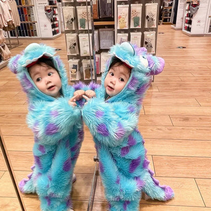 Cute Animal Baby Jumpsuit With Hooded Zipper BabyEmpire
