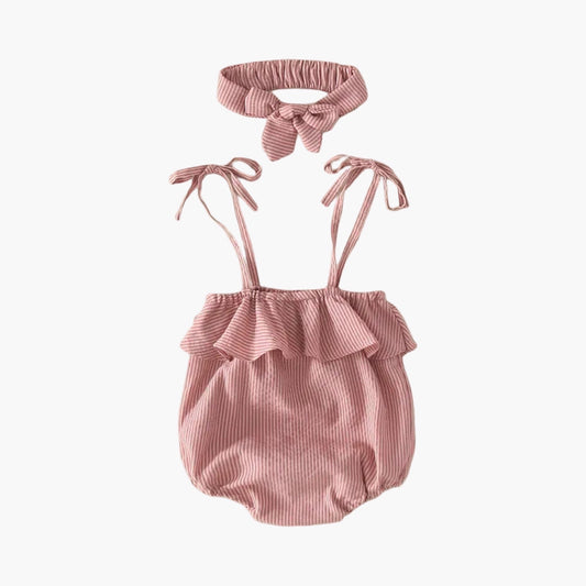 Roze Jumpsuit met Haarband