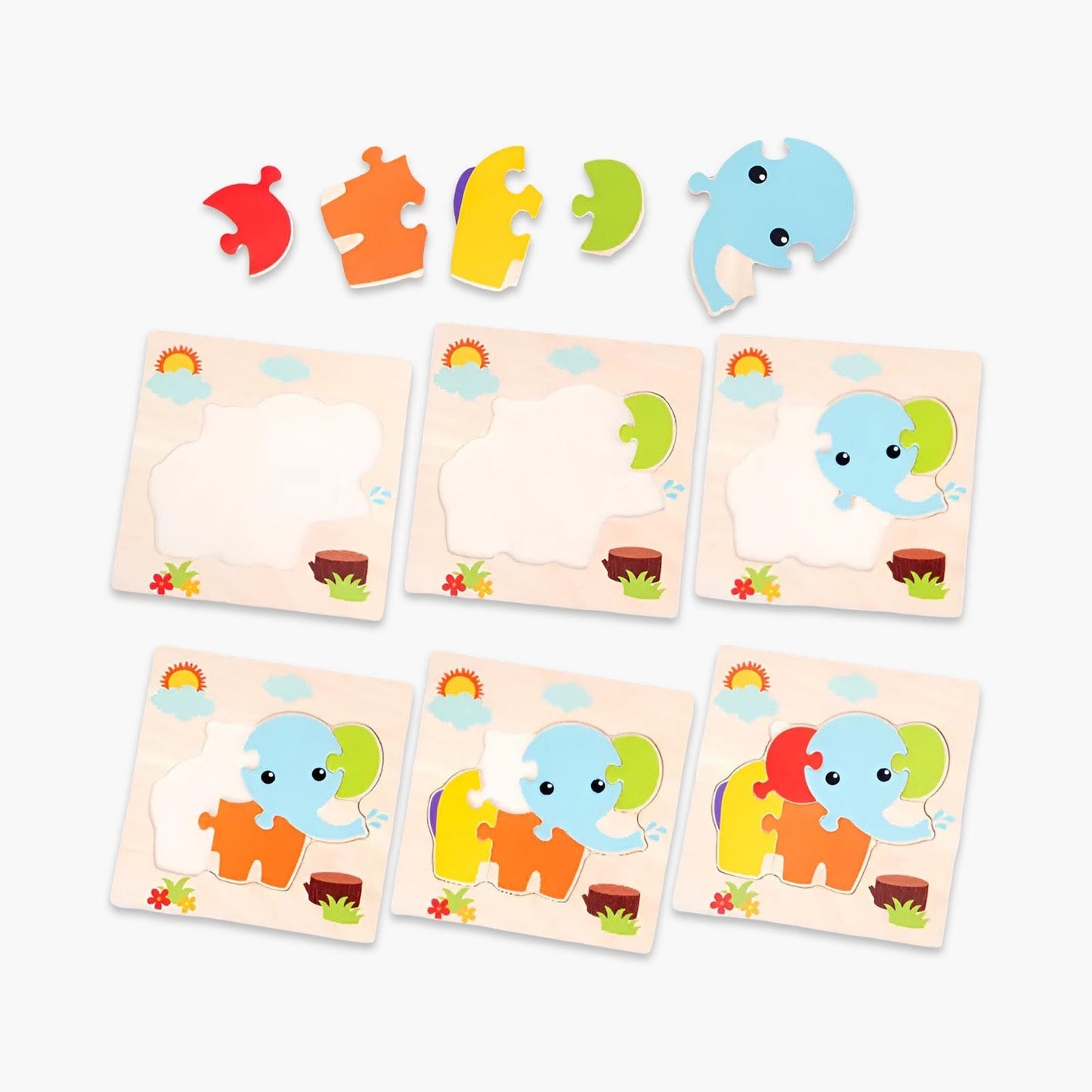 Houten 3D Puzzel voor Baby’s en Peuters BabyEmpire