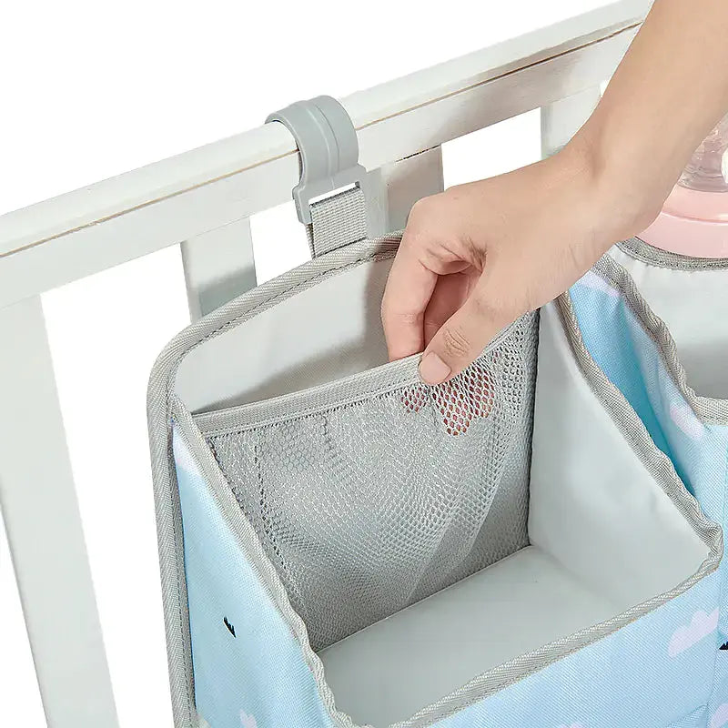 Hangende Opberg Organizer voor de Wiegenbox - Ruimtebesparende Opruimer voor Babykamer | Makkelijk te Bevestigen en Handig BabyEmpire