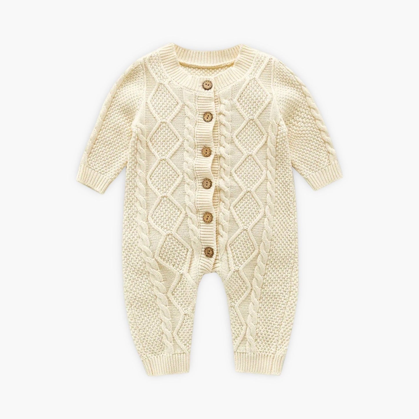 Gebreide Katoenen Baby Romper (Unisex) BabyEmpire
