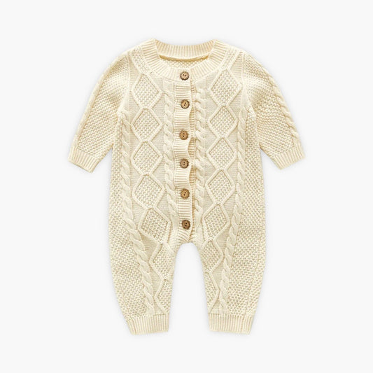 Gebreide Katoenen Baby Romper (Unisex) BabyEmpire