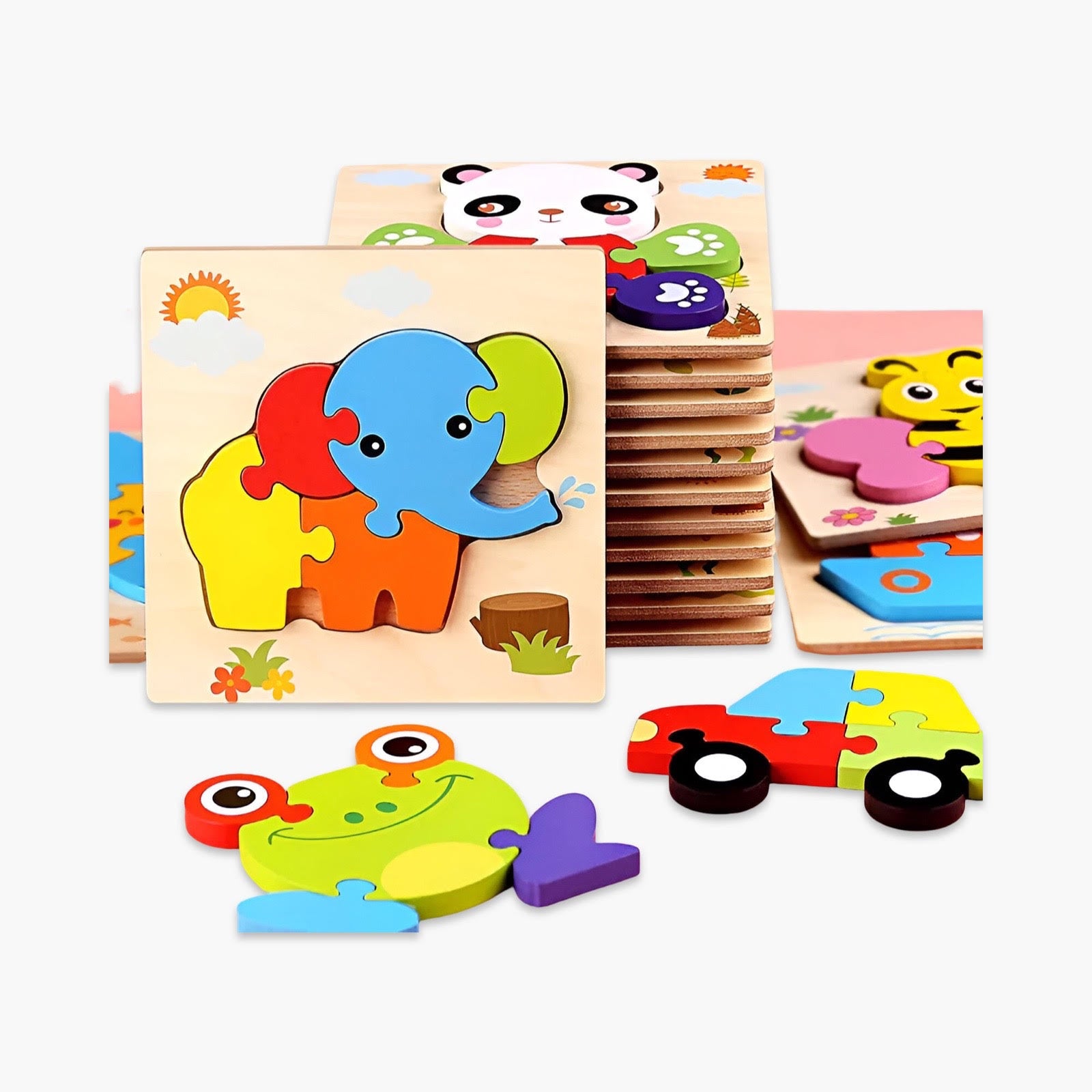 Houten 3D Puzzel voor Baby’s en Peuters BabyEmpire