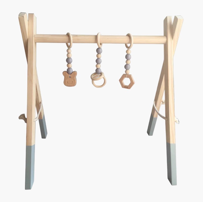 Houten Baby Gym | Duurzaam Speelrek - BabyEmpire BabyEmpire