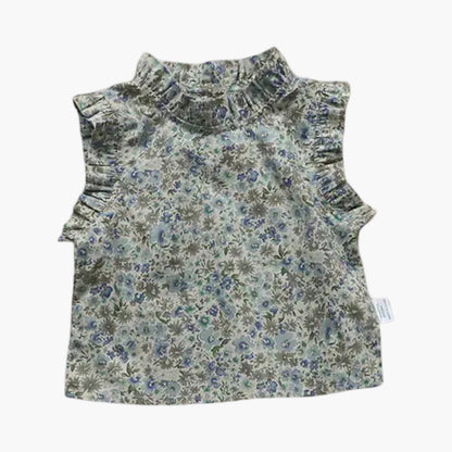 Retro Bloemenprint Top voor Peutermeisjes – BabyEmpire