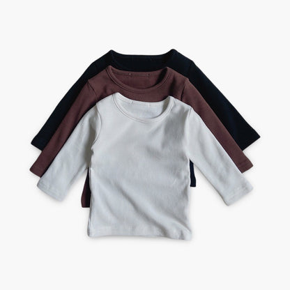 Shirt - Ronde Hals - Effen Kleuren