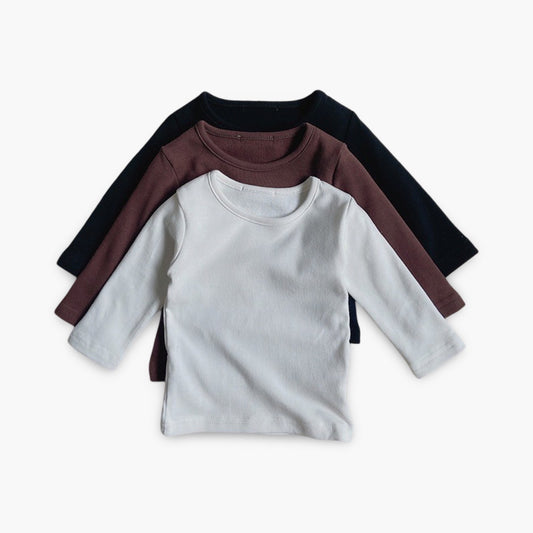 Shirt - Ronde Hals - Effen Kleuren