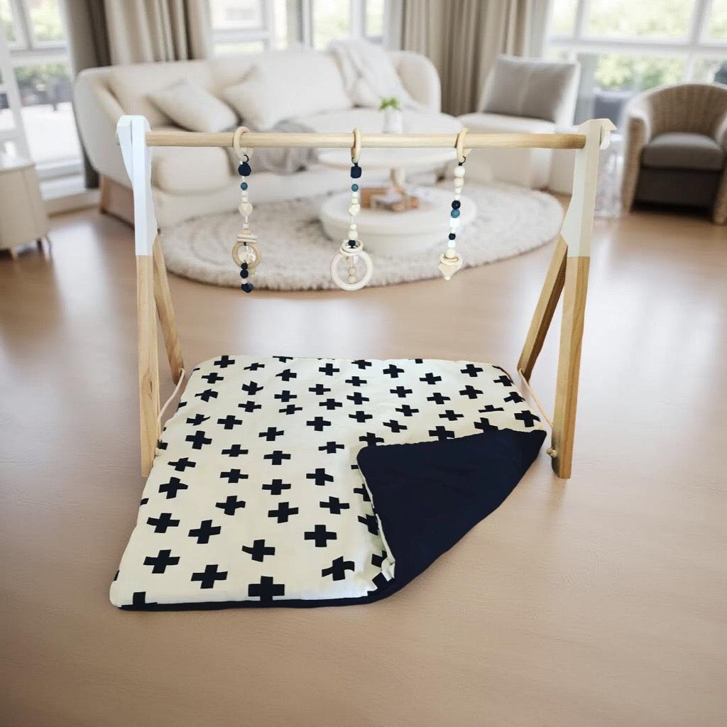 Houten Baby Gym | Duurzaam Speelrek - BabyEmpire BabyEmpire