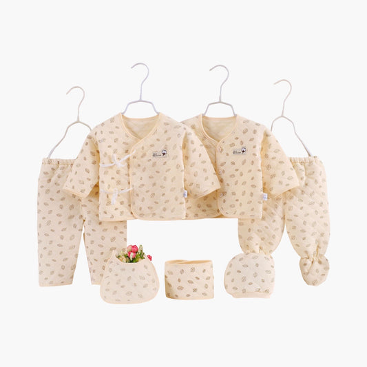 Newborn Katoenen Baby Kraamcadeau - 7-delige Giftset