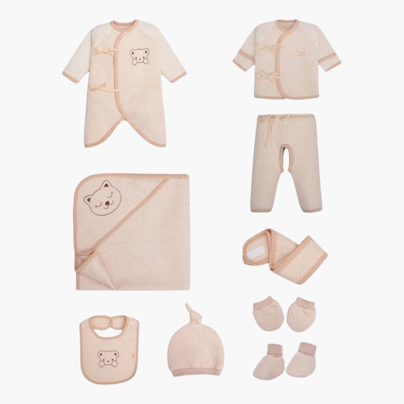 Newborn Gift Set – Natuurlijk Gekleurde Katoenen Babykleding BabyEmpire