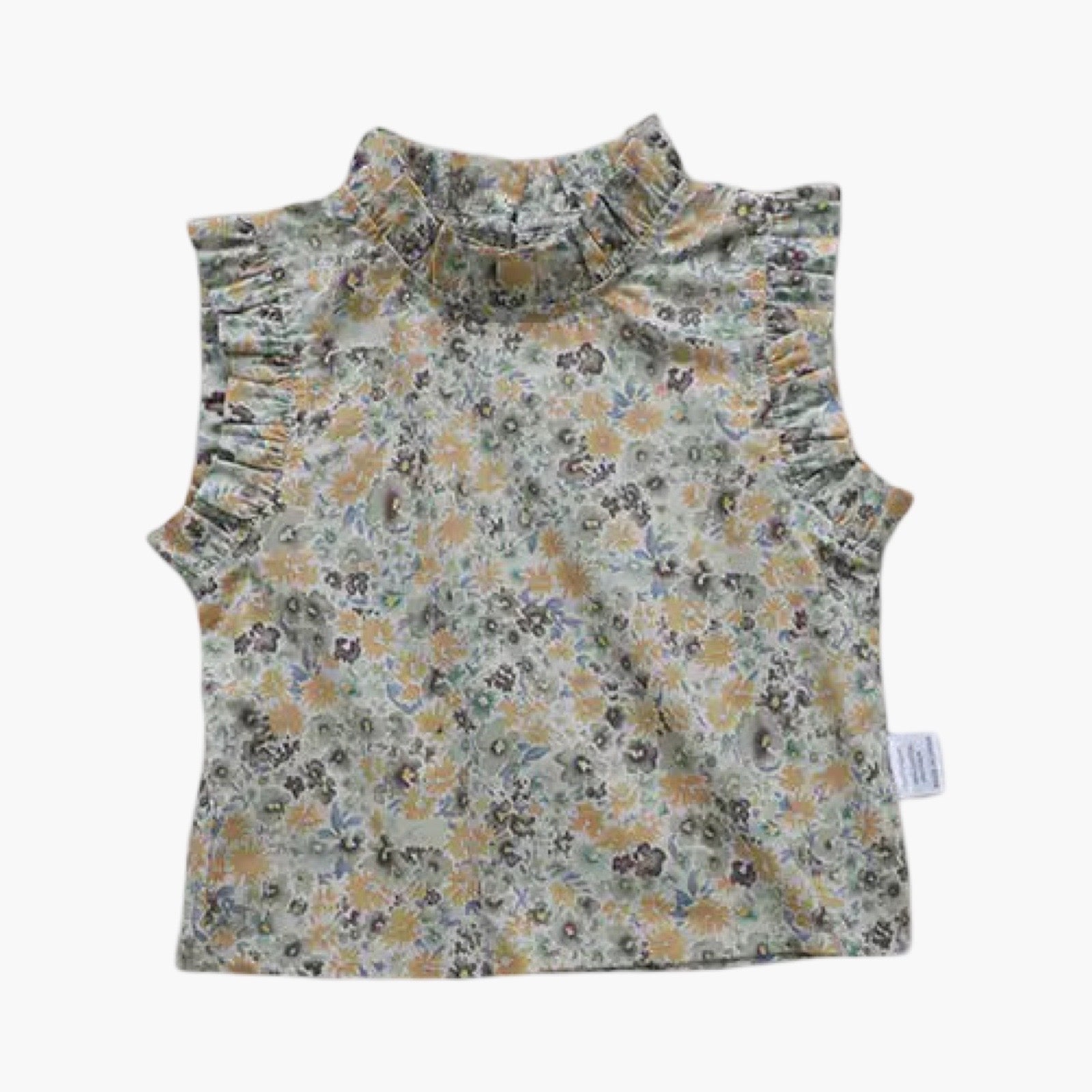 Retro Bloemenprint Top voor Peutermeisjes – BabyEmpire