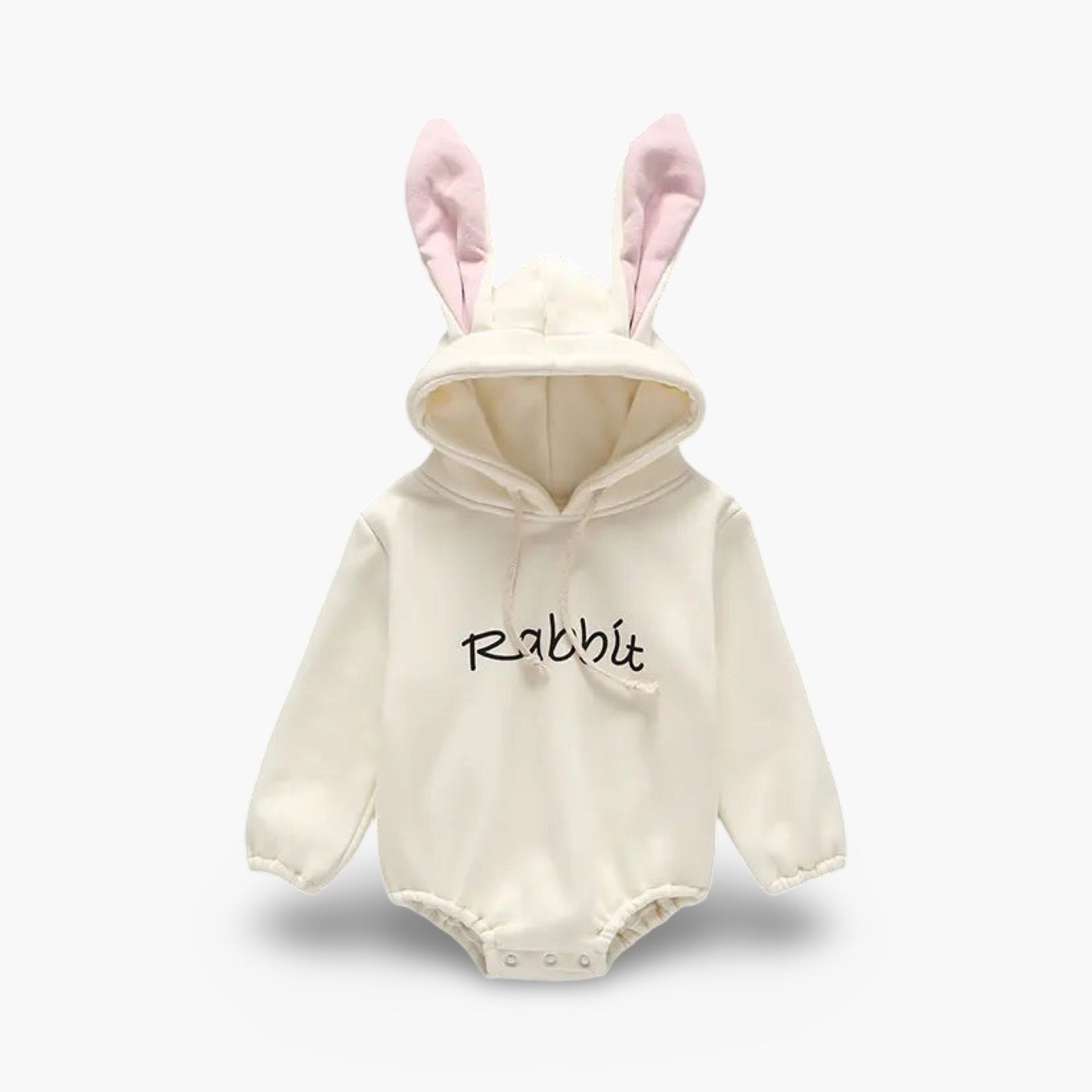 Zachte Baby Romper met Capuchon en Konijnenoren BabyEmpire