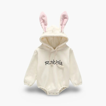 Zachte Baby Romper met Capuchon en Konijnenoren BabyEmpire