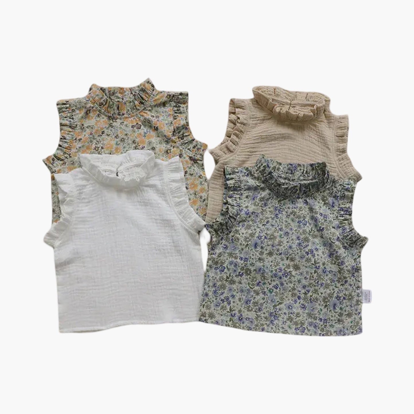 Retro Bloemenprint Top voor Peutermeisjes – Comfortabel & Stijlvol BabyEmpire