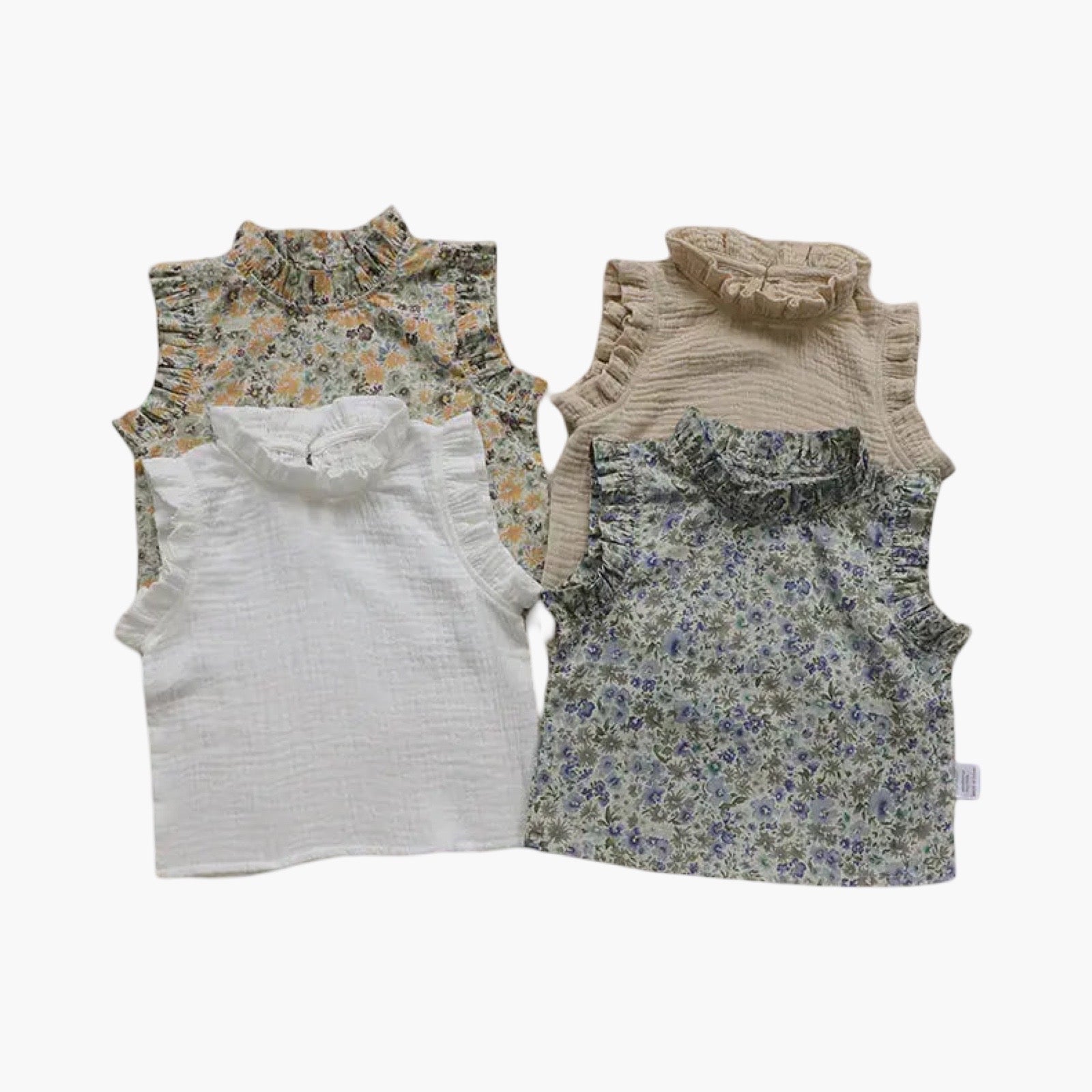 Retro Bloemenprint Top voor Peutermeisjes – Comfortabel & Stijlvol BabyEmpire