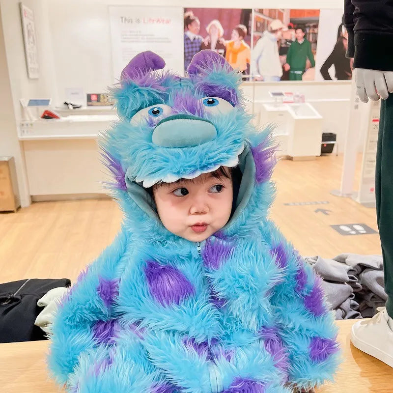 Cute Animal Baby Jumpsuit With Hooded Zipper BabyEmpire