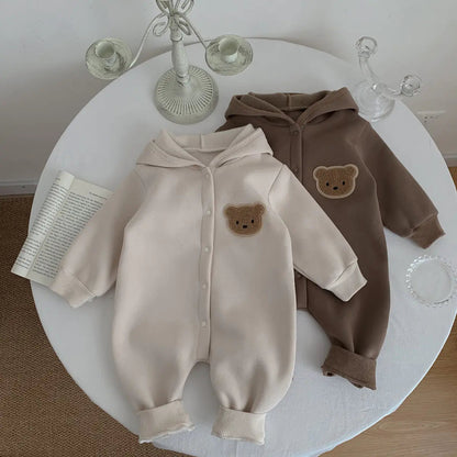 Zachte Fleece Baby Jumpsuit Beertje BabyEmpire