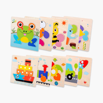 Houten 3D Puzzel voor Baby’s en Peuters BabyEmpire