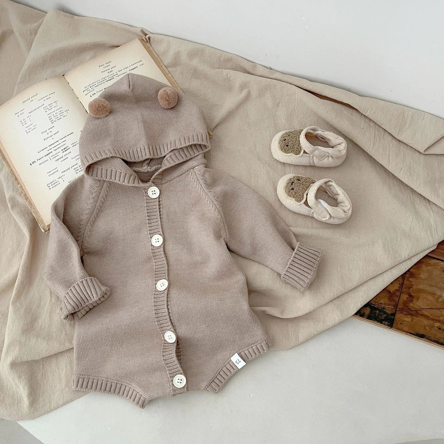 Gebreide Baby Jumpsuit van Zachte Wolmix (Unisex) BabyEmpire