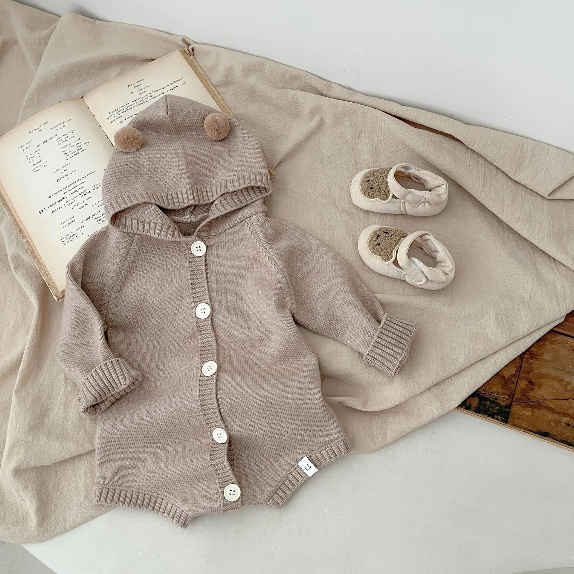 Gebreide Baby Jumpsuit van Zachte Wolmix (Unisex) BabyEmpire