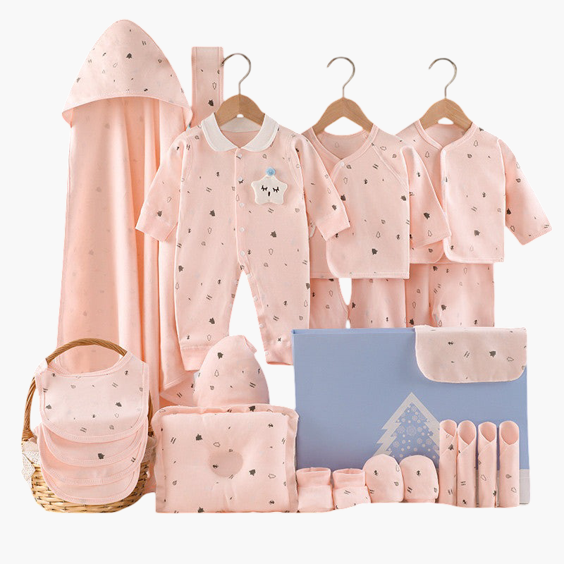 Kraamcadeau box met Katoenen Babykleertjes - 20 items BabyEmpire