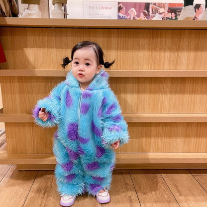Cute Animal Baby Jumpsuit With Hooded Zipper BabyEmpire