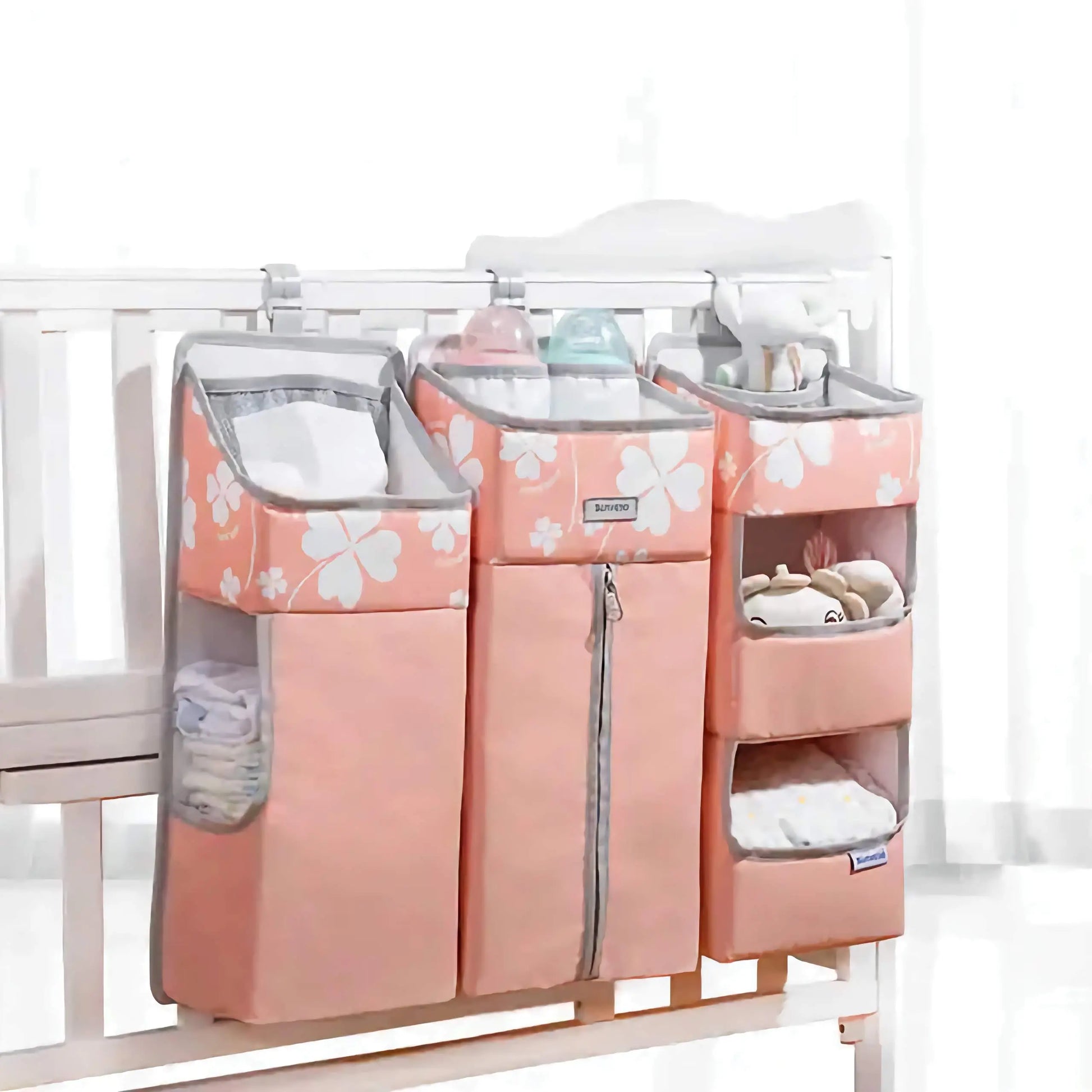 Hangende Opberg Organizer voor de Wiegenbox - Ruimtebesparende Opruimer voor Babykamer | Makkelijk te Bevestigen en Handig BabyEmpire