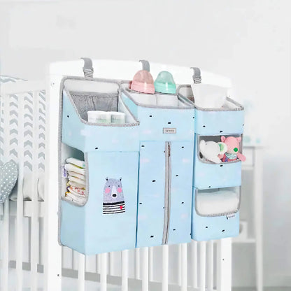 Hangende Opberg Organizer voor de Wiegenbox - Ruimtebesparende Opruimer voor Babykamer | Makkelijk te Bevestigen en Handig BabyEmpire